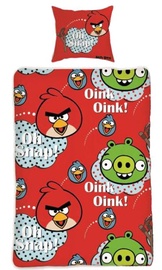 Gultas pārklāju komplekts bērniem Angry Birds, sarkana/daudzkrāsaina, 160x200 cm