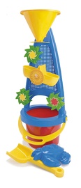 Smilšu kastes rotaļlietu komplekts Dantoy Sand And Water Wheel Set, zila/dzeltena