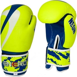 Боксерские перчатки Enero Neon GS247782, синий/желтый, 12 oz