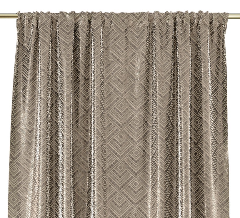 Nakts aizkari AmeliaHome Blackout Caspe 60180, zelta/krēmkrāsa, 140 cm x 250 cm