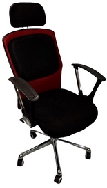 Krēsls MN A013-2, 50 x 50 x 115 cm, melna/sarkana