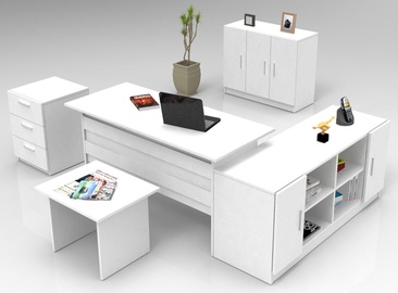 Mēbeļu komplekts Kalune Design VO16 W, balta, 60 x 140 x 73.8 cm