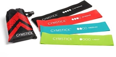 Pasipriešinimo gumų rinkinys Gymstick Mini Band Set, 25 cm x 5 cm x 0.3 cm, 4 vnt.