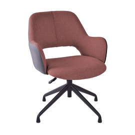 Офисный стул Home4you Keno 38919, 62 x 57 x 82 - 88 см, серый/темно-розовый