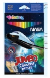 Spalvotieji pieštukai Colorino Jumbo Nasa, 12 vnt.