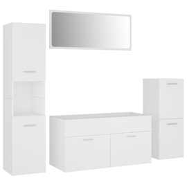 Vannitoa mööblikomplekt VLX 3070928, valge, 38.5 x 90 cm x 46 cm