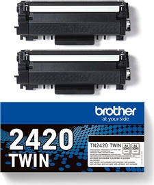 Tonera kasete Brother TN-2420 2-Pack, melna