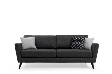 Dīvāns Hanah Home Mayorka, melna, 94 x 215 x 88 cm