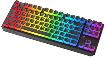 Klaviatūra Spc Gear GK630K Tournament Kailh Red EN, melna
