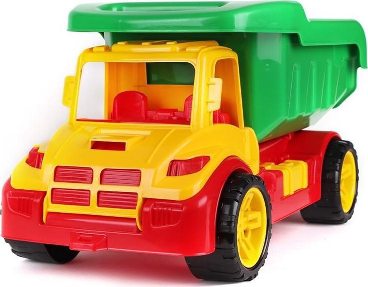 Bērnu rotaļu mašīnīte Fancy Toys Technok Dump Atlant 1011, sarkana/dzeltena/zaļa