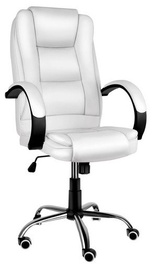 Kontoritool Malatec 23240, 60 x 63 x 113 - 123 cm, valge
