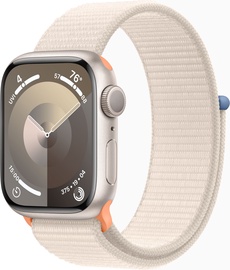 Умные часы Apple Watch Series 9 GPS, 41mm Starlight Aluminium Starlight Sport Loop, бежевый