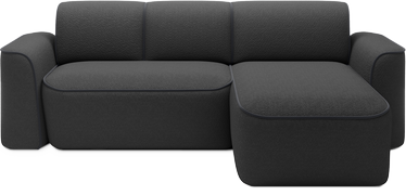 Stūra dīvāns Ume, tumši pelēka, 190 x 287 cm x 88 cm
