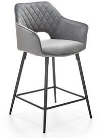 Барный стул H107, матовый, серый, 51 см x 55 см x 96 см