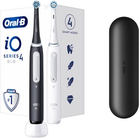 Электрическая зубная щетка Oral-B iO Series 4 Duo, белый/черный