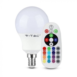 Светодиодная лампочка V-TAC P45 LED, многоцветный, E14, 3.5 Вт, 320 лм