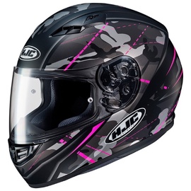 Mootorratta kiiver Hjc CS15 Songtan, S, must/roosa