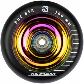 Колесики Nijdam Stunt Scooter Wheel Set Full Neo Chrome, черный/многоцветный, 2 шт.