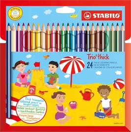 Цветные карандаши Stabilo Trio Thick, 24 шт.
