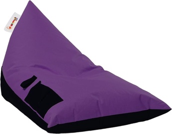 Sēžammaiss Hanah Home Pyramid Large Double Color Bed Pouffe 248FRN1206, melna/violeta