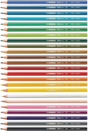 Spalvotieji pieštukai Stabilo Greencolors, 24 vnt.
