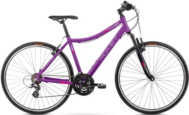 Велосипед гибридный Romet Orkan D, 28 ″, 15" рама, розовый/фиолетовый