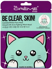 Маска для лица The Creme Shop Be Clear, Skin! Animated Kitten, 25 мл, для женщин