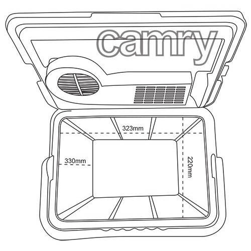 Elektrinis šaltkrepšis Camry, 24 l