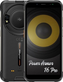 Мобильный телефон Ulefone Power Armor 16 Pro, черный, 4GB/64GB