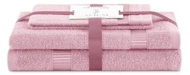 Набор полотенец для ванной AmeliaHome Avium, светло-розовый, 30 x 50 cm/50 x 90 см/70 x 130 cm, 3 шт.