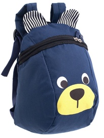 Skolas mugursoma Teddy, zila
