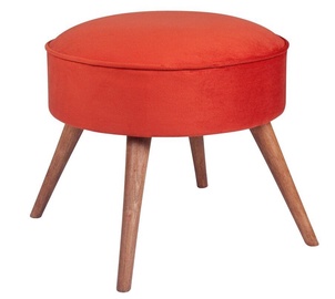 Пуф Hanah Home Boyce 558ZEN1315, красный/oранжевый/дерево, 45 см x 45 см x 41 см
