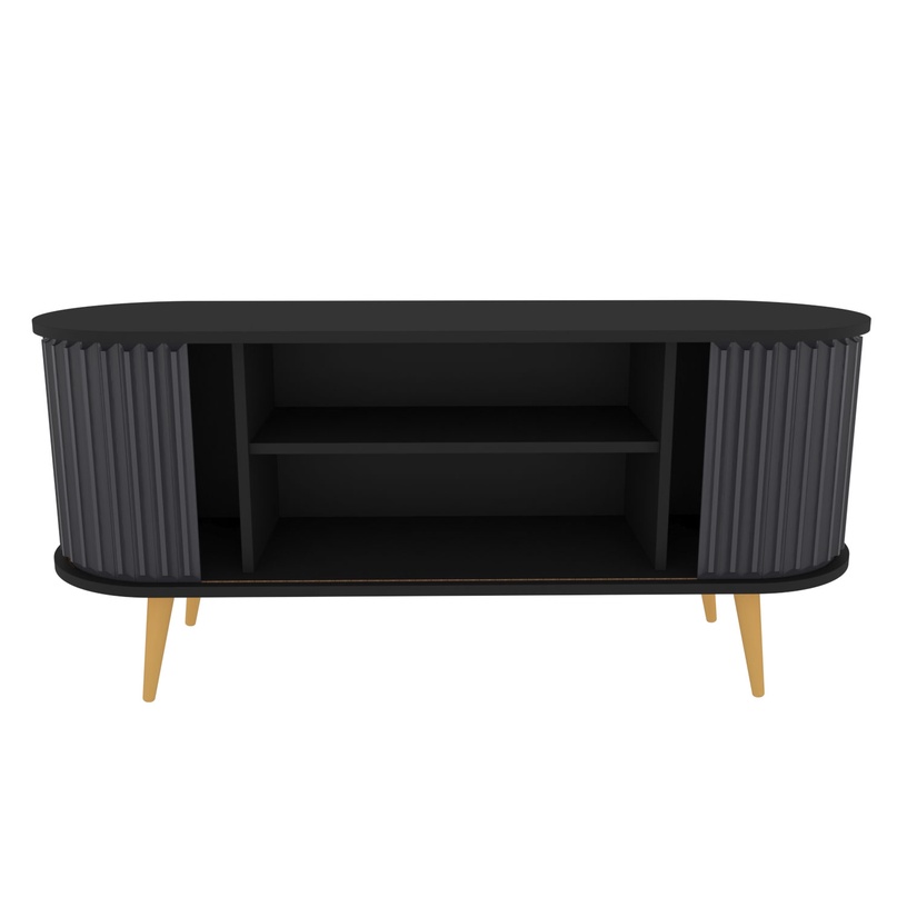 TV-laud Kalune Design Stor, antratsiit/must, 140 cm x 43 cm x 64 cm