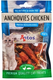 Лакомство для кошек Antos Anchovies Chicken, 0.05 кг