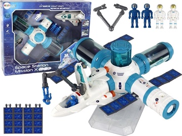 Kosmosa kuģis, komplekts Lean Toys Space Station Mission X, zila/balta