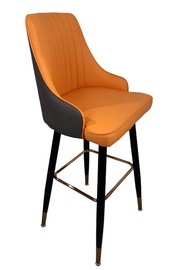 Bāra krēsls MN ZW137-009, matēts, oranža/pelēka
