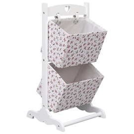 Стеллаж VLX 2-Layer Basket Rack Flower 284258, 35 см x 35 см x 72 см