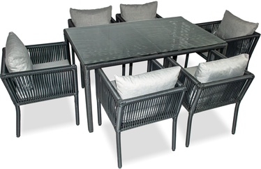 Комплект уличной мебели Floriane Garden Vera 150 134JML1155, серый, 1-6 места