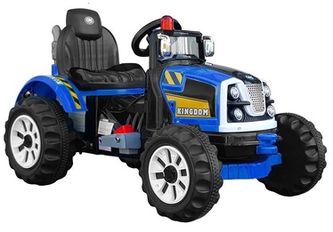 Rotaļu akumulatora traktors Lean Toys Kingdom, zila