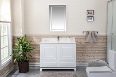Комплект мебели для ванной Kalune Design Ohio 42, белый, 54 см x 105 см x 86 см
