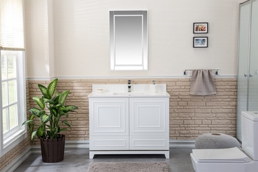 Vannitoa mööblikomplekt Kalune Design Ohio 42, valge, 54 cm x 105 cm x 86 cm
