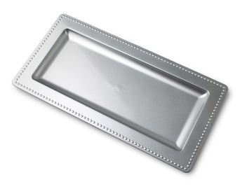 Svečturis Mondex Blanche, plastmasa, sudraba