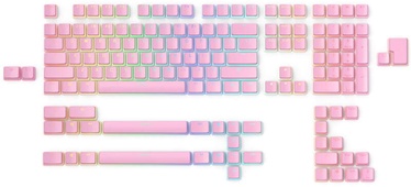 Чехол на клавиатуру Glorious PC Gaming Race Aura Keycaps V2 - 145 keycaps US, розовый