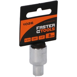 Головка Faster Tools 1026, 8 мм, 1/2"