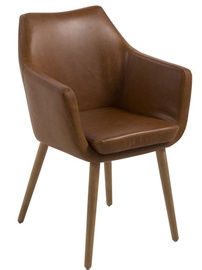 Ēdamistabas krēsls Home4you, brūna, 58 cm x 58 cm x 84 cm