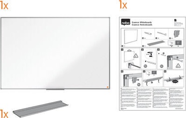 Magnētiskās tāfeles ar marķieri Nobo 180 x 120 cm, balta (prece ar defektu/trūkumu)