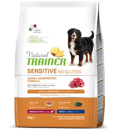 Sausas šunų maistas Natural Trainer Sensitive No Gluten, ėriena, 12 kg