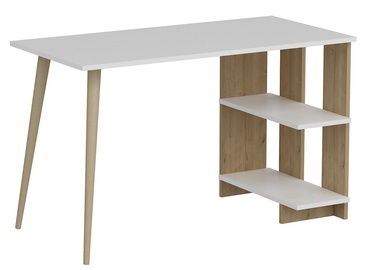Galds Kalune Design Elas, balta/ozola