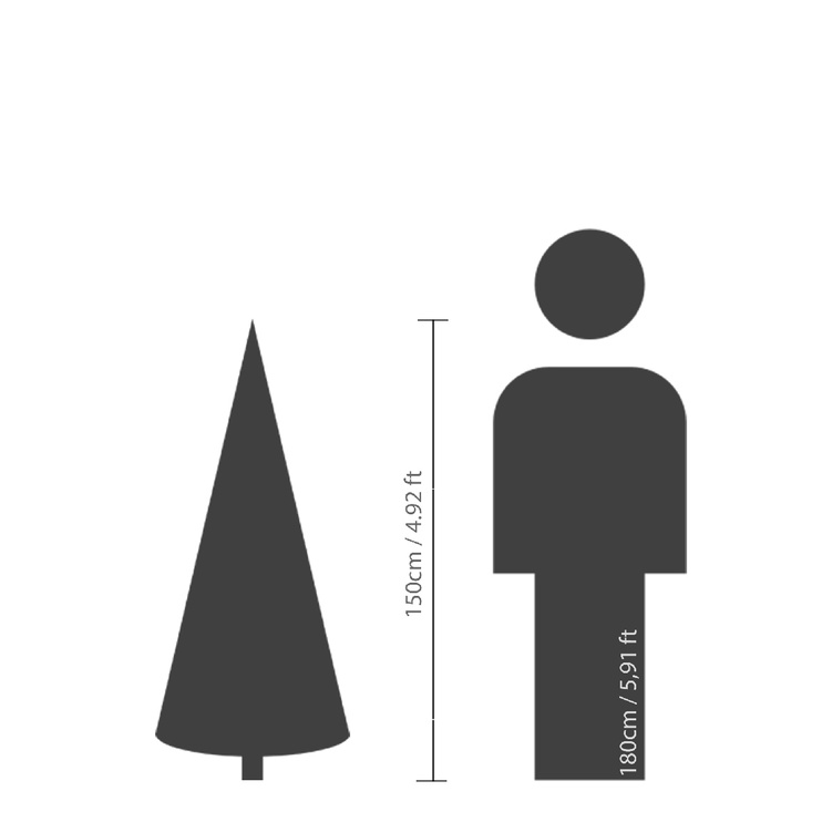 Mākslīgā eglīte Everlands 684050, 150 cm, ar statīvu