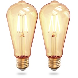 LED lampa Innr WiFi Filament Vintage LED, silti balta, E27, 4.5 W, 305 lm, 2 gab.